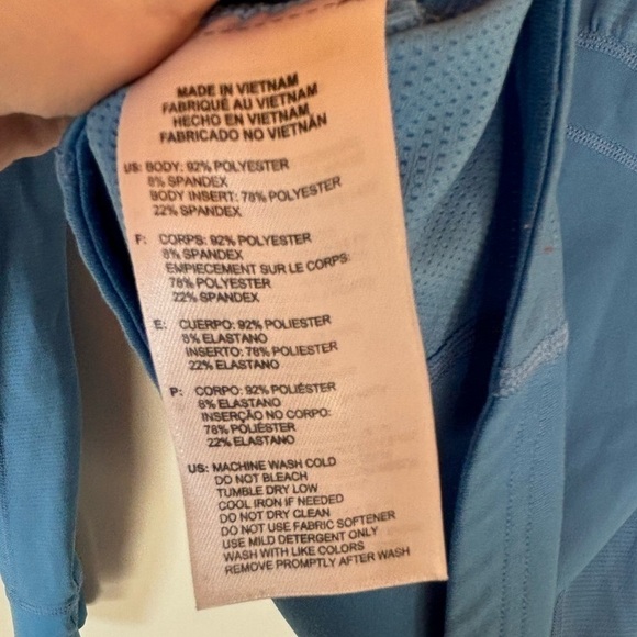 ADIDAS- Blue Pullover 1/4 Zip - Picture 7 of 7